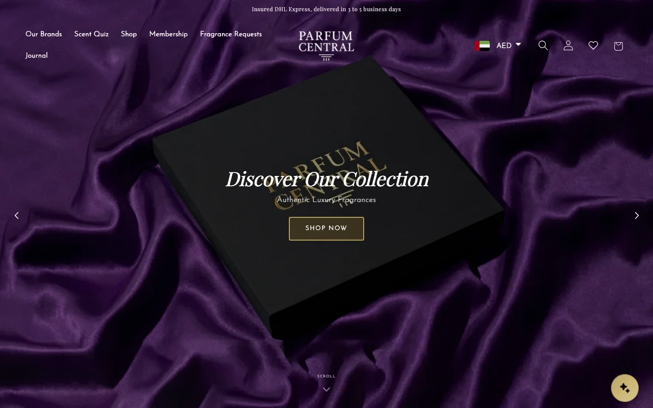 Parfum Central website