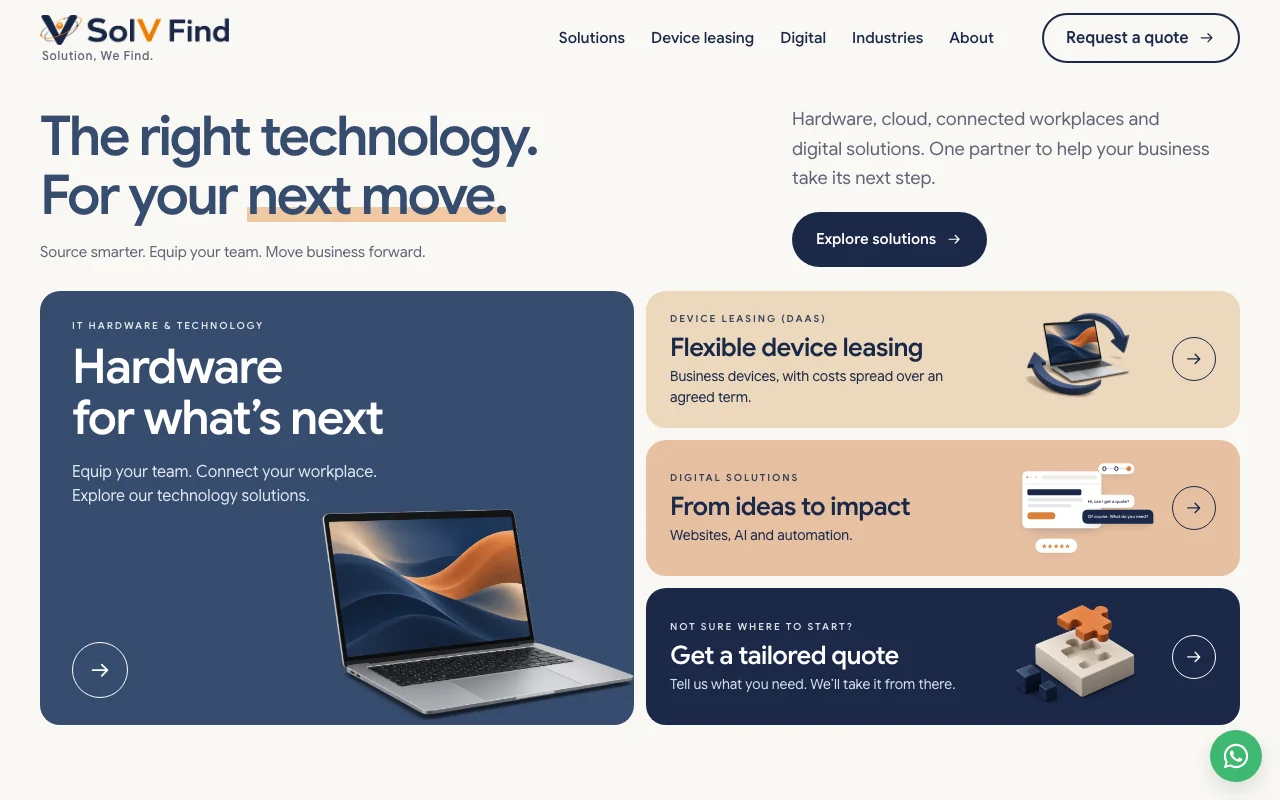 SolvFind website